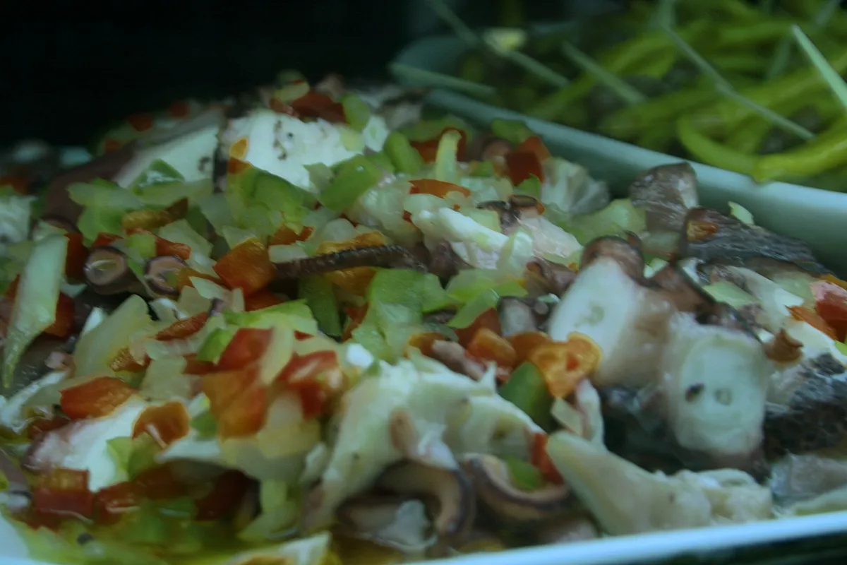 Ensalada de pulpo andaluza — receta andaluza de Huelva