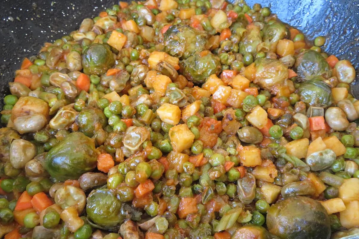 Guiso de cardos de Granada, cocina andaluza casera