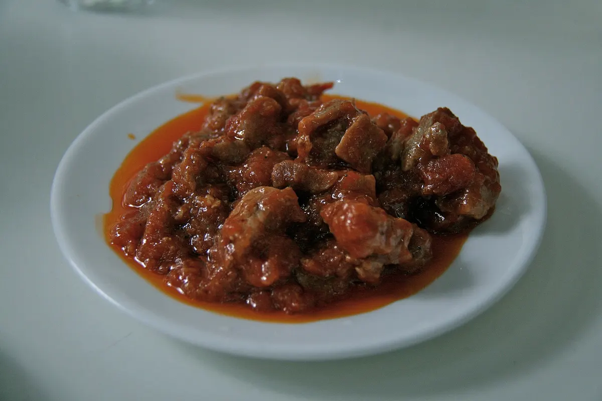 Magras con tomate — receta andaluza de Jaén